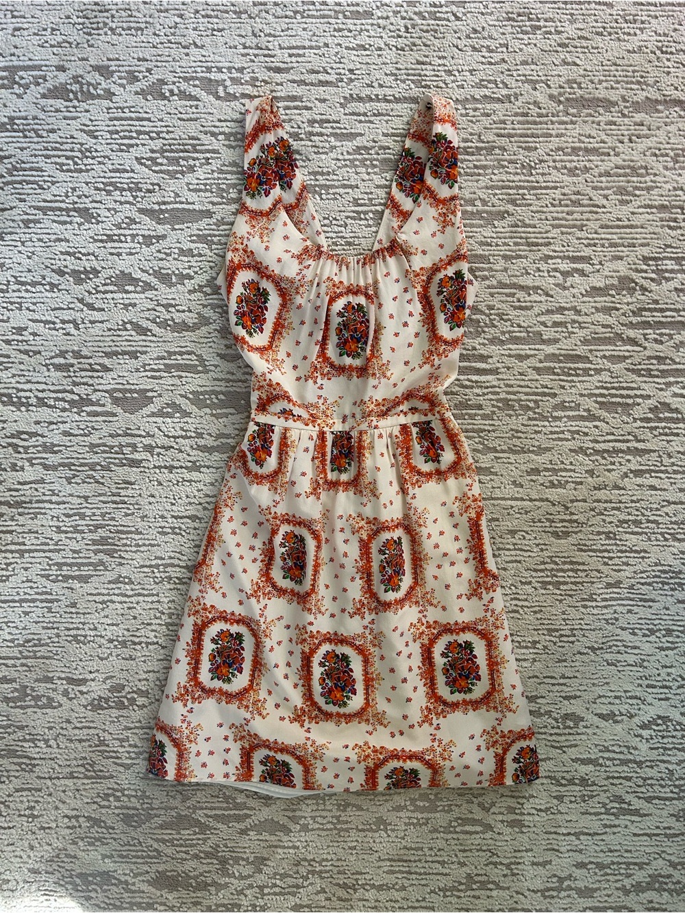 Madewell Silk Printed Mini Dress Size 2 Like New